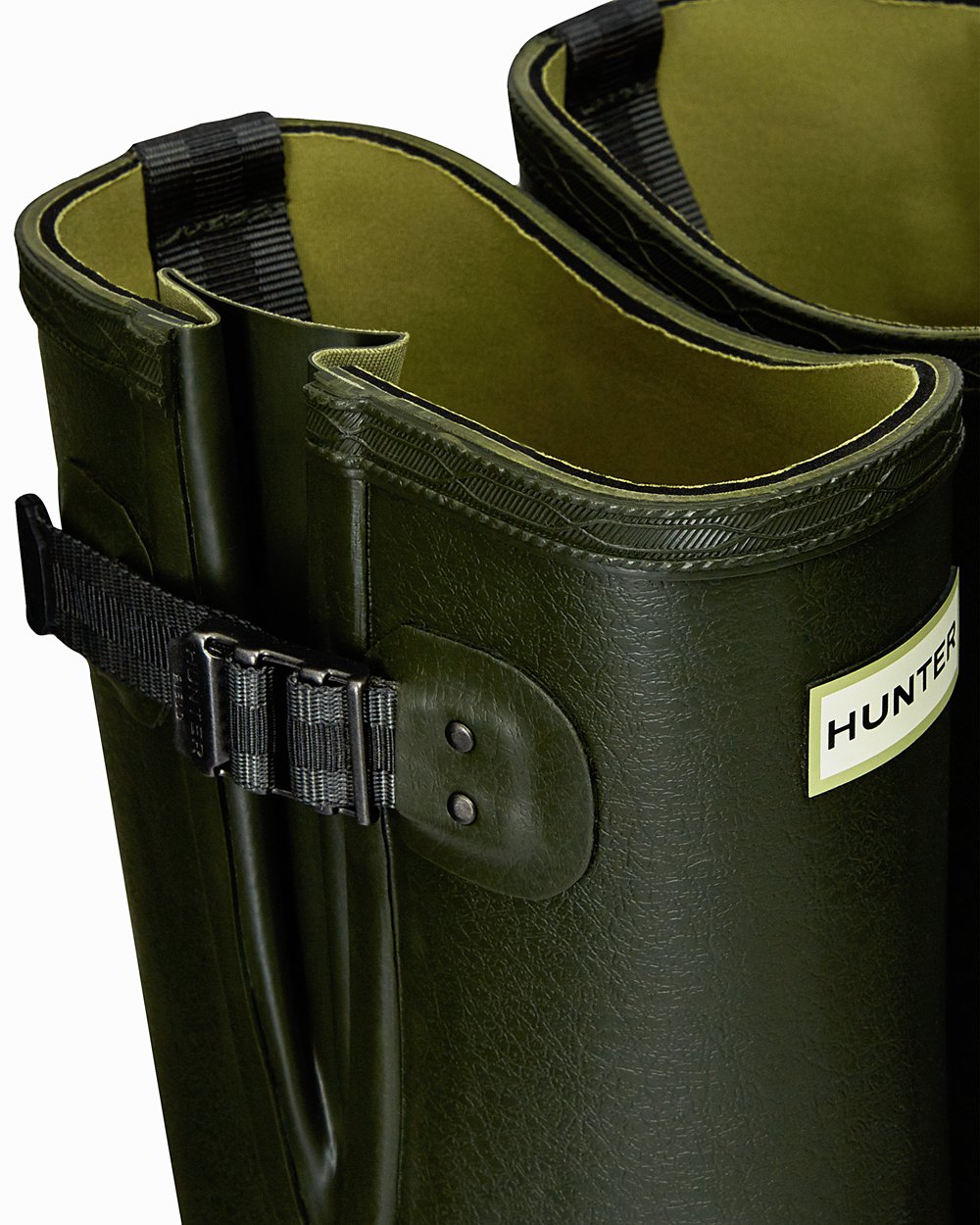 Höga Gummistövlar Herr - Hunter Balmoral Adjustable 3Mm Neoprene - Mörk Olivgröna - 961740-MJQ